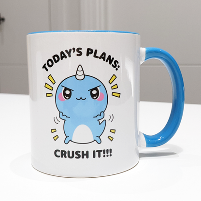Motivational Mug - Crush it! (Blue)